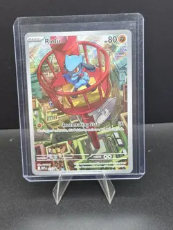 2025 POKEMON MEGA EVOLUTION BLACK STAR PROMO HOLO RIOLU #010 MINT - Image 1