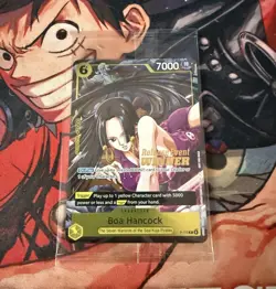 Bandai One Piece Card Game Boa Hancock P-115 Foil Release Event Winner Promo - Image 1
