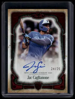 Auto 2026 Topps Tier One #BCA-JC Jac Caglianone Red /25 On Card! - Image 1