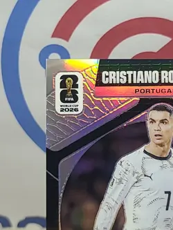 2026 Panini Prizm FIFA World Cup Christiano Ronaldo Silver Trophy Hunting #17 - Image 3