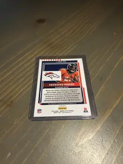 2025 Panini Optic - Signature Series Knowshon Moreno #SSH-KN Silver Auto - Image 2