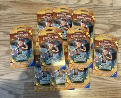 Disney Lorcana TCG: Wilds Unknown Sleeved Packs Lot of 10 Brand New Factory Seal - Image 3