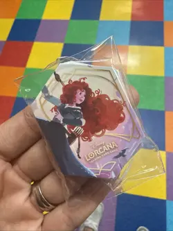 Disney Lorcana Wilds Unknown Merida Organized Play Stickers - Lot of 50 - Image 1