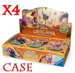 Disney Lorcana TCG WILDS UNKNOWN SEALED BOOSTER CASE (4x Box) Set 12 - Image 1