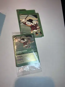 Disney Ravensburger Lorcana Scrooge McDuck Foil Storyborn Hero PROMO & box - Image 2