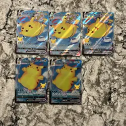 Pokemon Celebration Surfing Pikachu VMAX x2 & Flying Pikachu VMAX x3 & Pikachu - Image 1