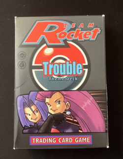 2000 WOTC Pokemon Team Rocket Trouble Theme Deck Box - Image 1