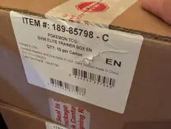 Pokemon TCG Twilight Masquerade ETB Factory Case SEALED (10x ETBs) - Image 1