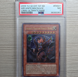 Konami Yu-Gi-Oh! Arcanite Magician/Assault Mode CRMS-EN021 1st Ed UTR PSA 7 - Image 1