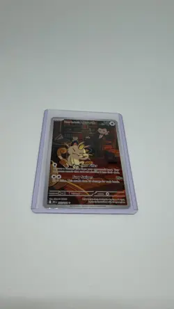 Pokemon TCG Team Rockets Meowth Card 203/182 Destined Rivals Set - Image 3