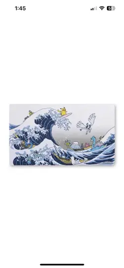 Pokemon Center Great Wave Pikachu and Friends Playmat - New - Image 3