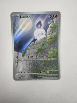 Litwick 101/086 Illustration Rare- Pokemon White Flare Holo SV ENGLISH - Image 1