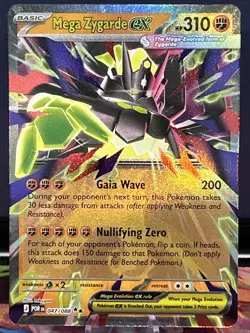 Mega Zygarde ex 047/088 Perfect Order Pokemon Card POR EN Double Rare NM/M - Image 1