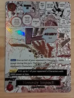 Honesty Impact English OP11-018 R Parallel a Fist of Divine Speed One Piece Card - Image 1