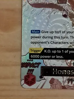 Honesty Impact English OP11-018 R Parallel a Fist of Divine Speed One Piece Card - Image 5