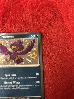 Murkrow 181/091 SV: Paldean Fates Holo Pokemon Card Near Mint - Image 2