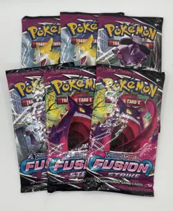 Pokemon TCG 6x Fusion Strike Booster Packs Factory Sealed New! - Image 1