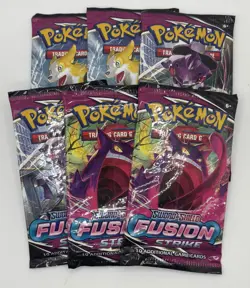 Pokemon TCG 6x Fusion Strike Booster Packs Factory Sealed New! - Image 2