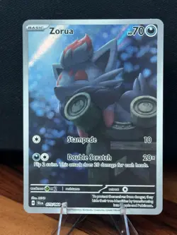 Pokemon TCG Zorua 075/064 Illustration Shrouded Fable Rare Card, NM Condition - Image 1