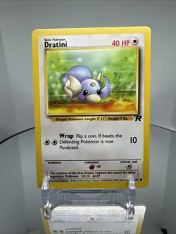 Dratini 53/82 Team Rocket Pokemon Card Vintage WOTC Regular Non-Holo card - Image 2