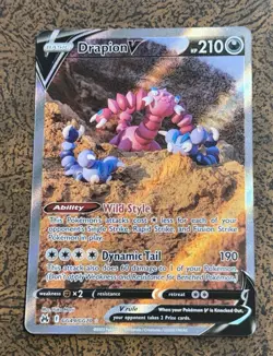 Drapion V GG49/GG70 Crown Zenith Gallarian Gallery Ultra Rare Holo Pokemon Card - Image 1