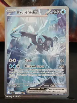 Kyurem EX 165/086 Black Bolt English Pokemon Card SIR NM - Image 2