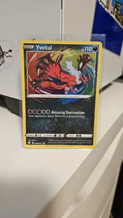 Yveltal 46/72 Pokemon TCG Sword & Shield Shining Fates Amazing Rare NM - Image 1