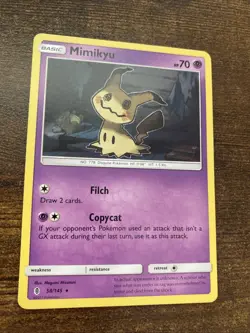 Pokemon Mimikyu 58/145 Guardians Rising Rare LP Lightly Played TCG Card - Image 3