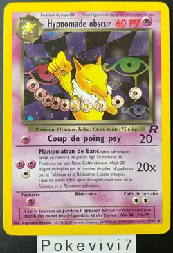 Carte Pokemon HYPNOMADE OBSCUR 9/82 Holo Team Rocket Wizards FR - Image 1