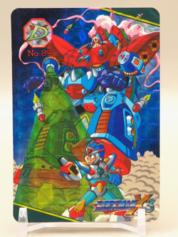 X vs Sigma Mega Man X3 Carddass TCG Card No. 89 Horo BANDAI 1995 Japanese ZA472 - Image 1