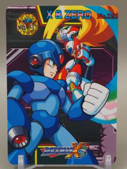 ROCKMAN X3 X & ZERO Card No.121 Bandai Japanese CAPCOM Trading cards B619 - Image 1