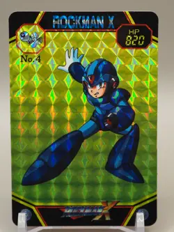 ROCKMAN X3 ROCKMAN X Card No.4 Bandai Japanese CAPCOM Trading cards B622 - Image 1