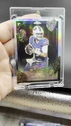 🐐JOSH ALLEN 2025 Topps Chrome Fortune 15 Refractor #F15-7 Buffalo Bills MINT!🔥 - Image 2