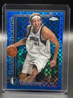 2025-26 Topps Chrome - Dirk Nowitzki #246 Blue X-Fractor - Image 1
