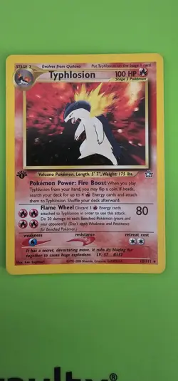 Pokemon TCG 1st Edition Typhlosion 18/111 Neo Genesis Holo - Image 1