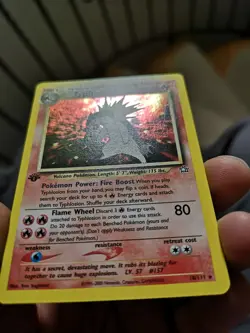 Pokemon Typhlosion 1st edition 18/111 holo ENG Neo Genesis NM PSA contender - Image 2