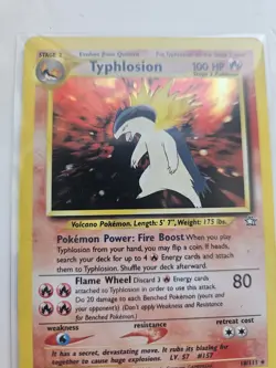 Pokemon Typhlosion Neo Genesis Holo Rare 18/111 - Image 2
