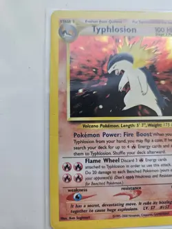 Pokemon Typhlosion Neo Genesis Holo Rare 18/111 - Image 3