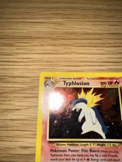 Pokemon TCG Neo Genesis Typhlosion Card 18/111 Rare Holo WOTC MP - Image 2