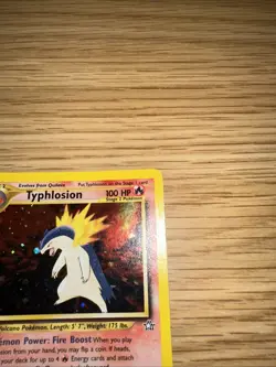 Pokemon TCG Neo Genesis Typhlosion Card 18/111 Rare Holo WOTC MP - Image 3