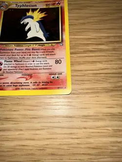 Pokemon TCG Neo Genesis Typhlosion Card 18/111 Rare Holo WOTC MP - Image 4