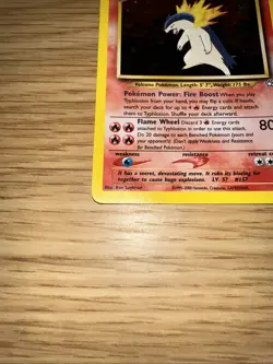 Pokemon TCG Neo Genesis Typhlosion Card 18/111 Rare Holo WOTC MP - Image 5