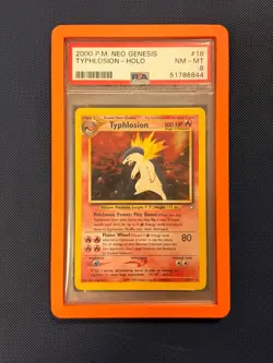 Pokemon PSA 8 Typhlosion 18/111 Neo Genesis Holo - Image 1