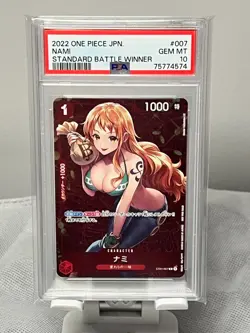 2022 One Piece Japanese Nami Standard Battle Winner #007 Promo PSA 10 Gem Mint - Image 1
