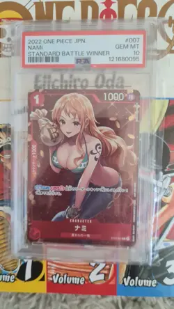 PSA 10 Nami ST01-007 Standard Battle Winner Promo ONE PIECE Card Game 2022 JP - Image 1