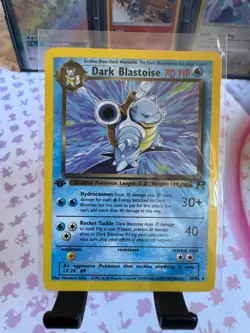 Dark Blastoise 20/82 Rare Non-Holo 1st Edition Team Rocket Vintage Pokemon TCG - Image 1