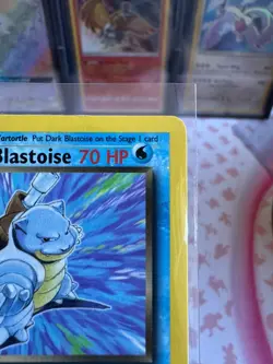 Dark Blastoise 20/82 Rare Non-Holo 1st Edition Team Rocket Vintage Pokemon TCG - Image 3
