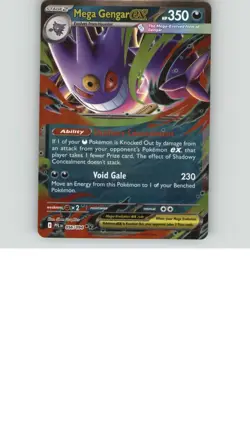 Mega Gengar ex 056/094 Double Rare Phantasmal Flames Pokemon Holo Near Mint - Image 1