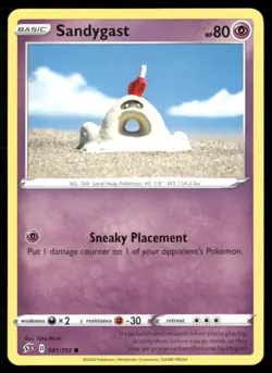 2020 Sword & Shield - Rebel Clash Sandygast Basic/Common #81 - Image 1