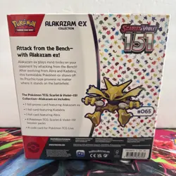 Pokemon TCG: Scarlet & Violet 151 Alakazam ex Collection Booster Box New Sealed - Image 2